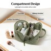 honitty Makeup Bag, Quilted Makeup Bag, Puffy Travel Make up