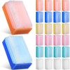 Sunnyray 24 Pcs Bath Sponges Soft Foam Scrubber with Cradle