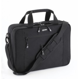 Mobile Edge Laptop Briefcase Bag for Men and Women, for 16" PC and Compatible with MacBook 17", Cotton Canvas, Black