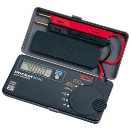 GuliTech Sanwa PM7A Pocket Mini Size Portable Multimeter DMM 4000 Count DC AC with Integrated Protective case Japan quanlity(PM7a)