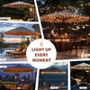 Patioman LED String Lights for Patio Umbrella - 60 Shatterproof