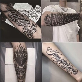 Dramatic Full Arm Tattoo Sleeves – Long-Lasting, Waterproof, and Edgy Style - Specification: SET e