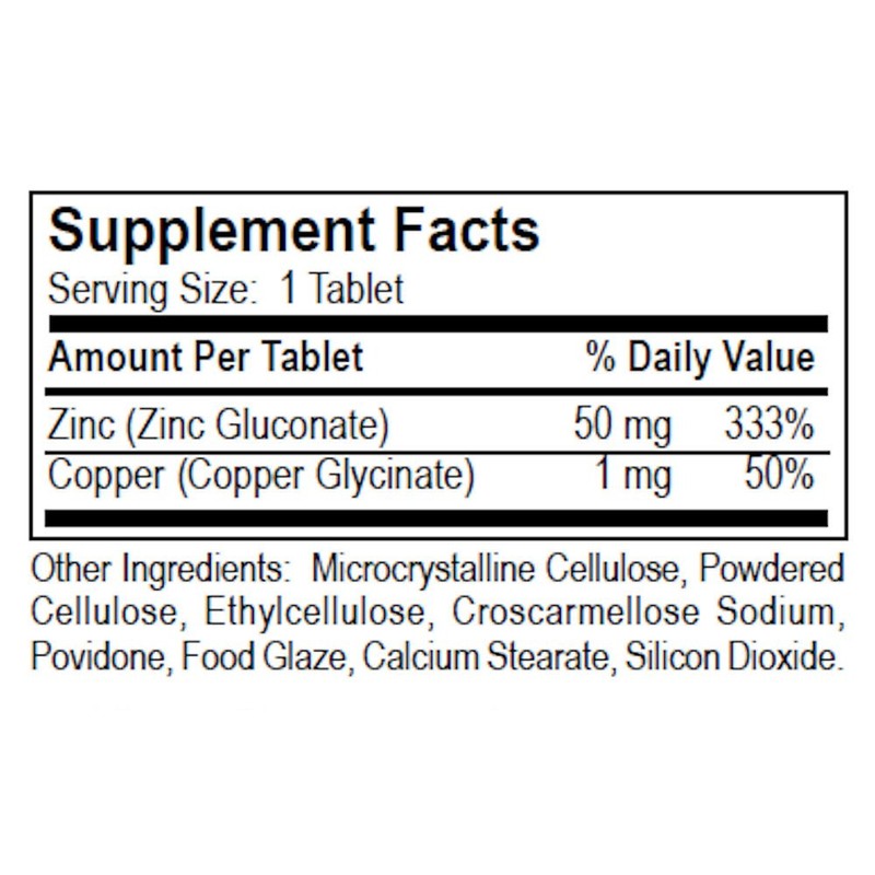 Dialyvite - Zinc 50 Plus Copper - 90 Tablets