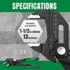 SK 7.5-inch Pliers Wrench, Premium CR-V Construction, Smooth Parallel Jaws