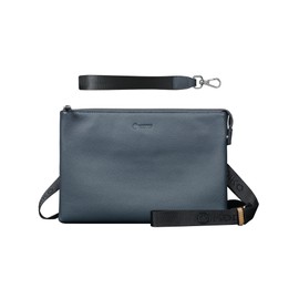 Modiko Men's Shoulder Bag, Clutch Bag, Genuine Leather, Waterproof, Large Capacity, B5, Thin, Full Grain Leather, Skimming, 2-Way Strap, Holds 8 Cards, Soft, Fits 10 Inch Tablets, Body Bag, Men's Bag