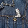Cowboy Boot Lighter Case Silver Metal by HMC - for