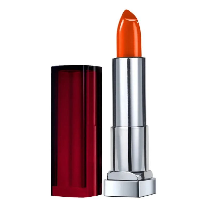 2 Labial Maybelline Color Sensational 880 Naranja Eléctrico
