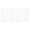 sourcing map 2Pcs Retro Lace Placemat 12x12-in Square Embroidered Table