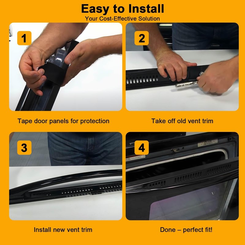 WPW10310922 Range Oven Door Vent Trim Compatible with Whirlpool/Amana/Maytag Range,