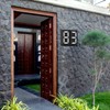 Solar LED House Number Light Garden Solar Powered Address Sign