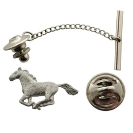 Sarah's Treats & Treasures Horse Tie Tack ~ Antiqued Pewter ~ Tie Tack or Pin - Antiqued Pewter