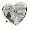 Oaktree Gifts Silver Plated Heart Alloy Photo Frame 4 x