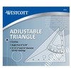 Westcott 8” Adjustable Triangle Scale, at-8