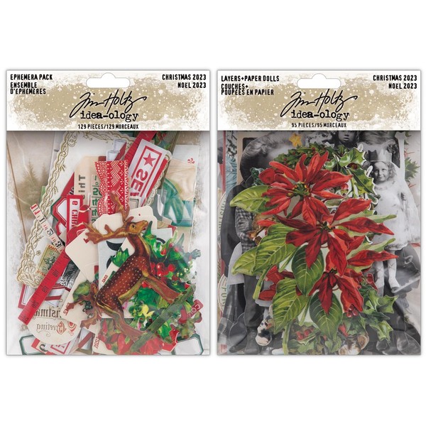Tim Holtz Idea-Ology 2023 Christmas Ephemera & 2023 Tim Holtz