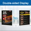BlueValley Clear Acrylic Sign Holder - 6 Pack 5x7" Double