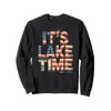 It’s Lake Time Patriotic Summer Retro USA Lake Vibes Sweatshirt