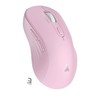 SOLAKAKA SM66 Pink Silent Dual Mode 2.4GHz Wireless Mouse, Adjustable