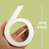 HASWARE Floating House Number 6 inch Stylish Door Numbers Alphabet