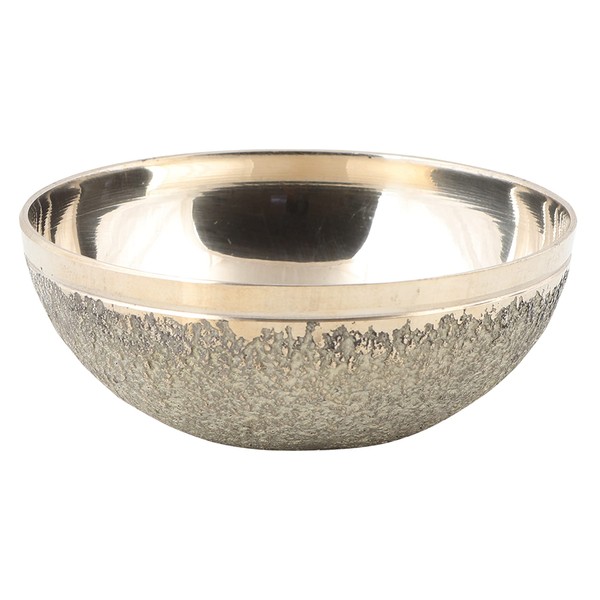 wholelifeobjects Kansa (Bronze) Bowl Bronze Foot Massager for Detoxification and Deep Relaxation (Inside Plain)