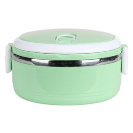 Kuuleyn Thermal Lunch Box, Lunch Containers for Hot Food, Stackable Insulated Lunch Box for Kids, Stainless Steel Food Container Storage Boxes Adult Sealed Bento Lunch Box(Green)