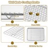 TeamFar Stainless Steel Baking Sheet with Rack Set, 16/12.5/9 Inch