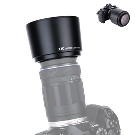 JJC Olympus LH-61E Compatible Reversible Lens Hood for OLYMPUS M.ZUIKO DIGITAL ED 75-300mm f/4.8-6.7 and OLYMPUS ZUKIO DIGITAL ED 70-300mm f/4-5.6 Olympus OM-D E-M1 Mark III II E-M1X E-M1X E-M1X 5