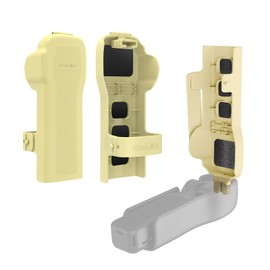 FSIDIWT Cover Case for DJI Osmo Pocket 3 Accessories, Pocket 3 Gimbal/Lens/Screen Protector, with 3 CPL/ND Filters/SD Cards Storage Slots (Yellow)