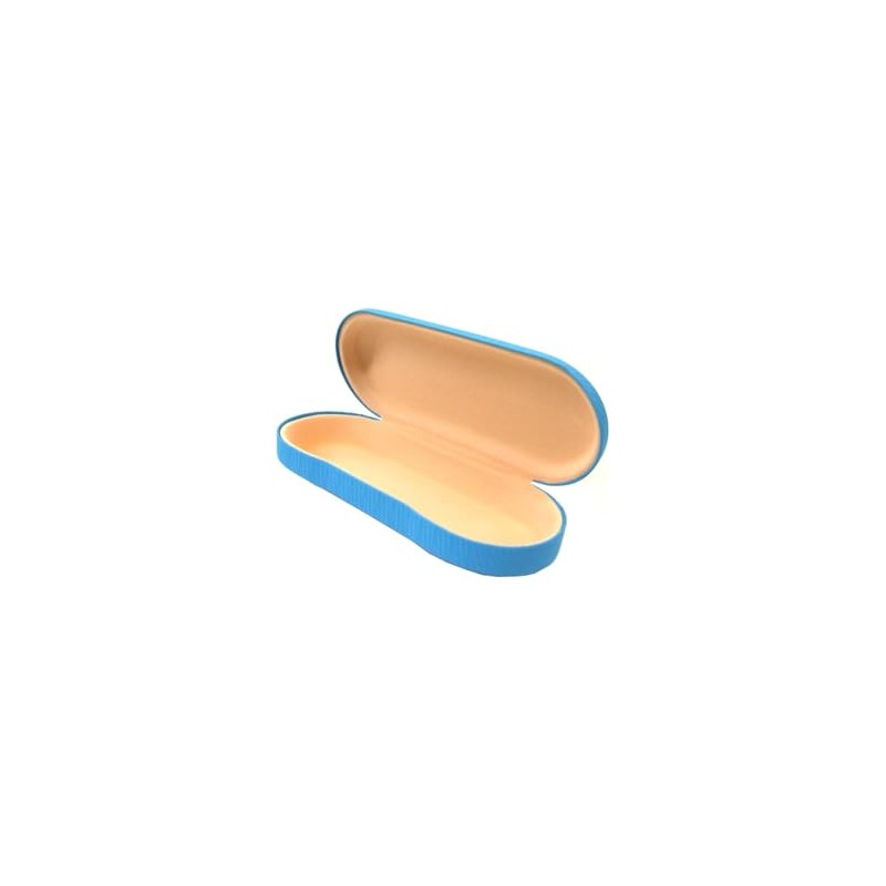 テーシーケース メガネケース おしゃれ ファブリック ハード ケース スチール ポリウレタン スカイブルー HY-6012-11