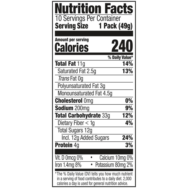 Lance Sandwich Cookies, Nekot Peanut Butter, 10 Individually Wrapped Packs,