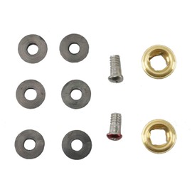 AA Faucet Repair Kit for 4" or 8" Faucets, Rubbers, Screw and Copper Seat, HOT & COLD (Combo-Kit)