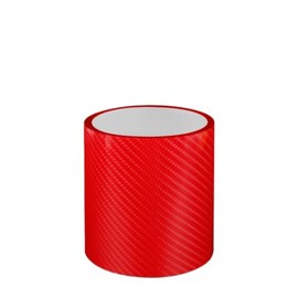 Car Carbon Film Door Sill Protection Sticker, Edge Protection Car Boot Sill Protection Film, Bumper Protection, Bumper Protector, Car Door Sill Protection, Red, 10 cm x 5 m