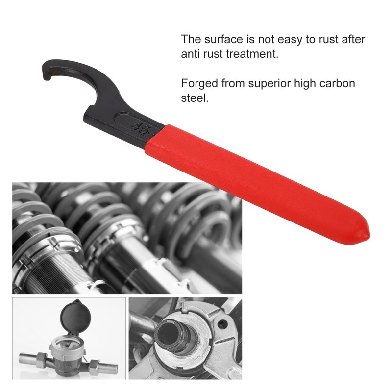 Tissting Spanner Wrench High Carbon Steel Adjustable Shock Spanner Tool