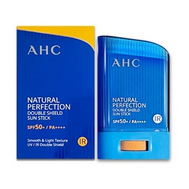 AHC Natural Perfection Double Shield Sun Stick 22g Blue 1 SPF50+ PA++++ / AHC 내추럴 퍼펙션 더블 쉴드 선스틱 22g 파랑 1개 SPF50+  PA++++
