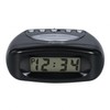 Equity 31003 LCD Snooze Alarm Clock, Black