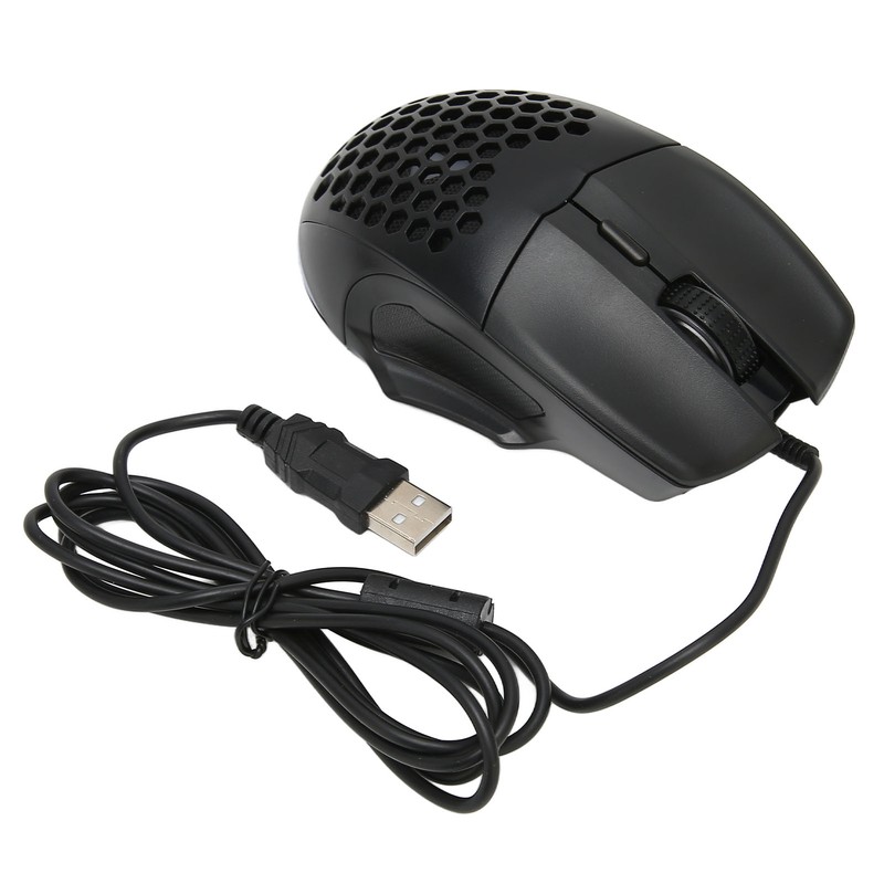 Honeycomb Mouse RGB Wired Gaming Mouse Lightweight Quick Answer RGB