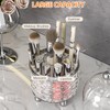 ARAINY Makeup Brush Holder with Lid, 360° Rotating Cosmetic Tools