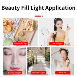 LED Video Lights, Camera Light,Photography Lighting,Portable Photo Light with 3 Cold Shoes, with 1/4 Standard Screw, Warm/Cool 3 Color Temperature, 1200mAh Type-C Rechargeable CRI 95+