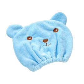 Beavorty Bath Accessories for Boys and Girls Cartoon Hair Turban Towel Shower Cap Hair-drying Cap for Home Gym Travel