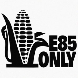 E85 Only Corn Biofuel Ethanol 85 Gas Gasoline Engine Vinyl Sticker Decal for Car Truck Motorcycle Windows Bumper Laptop Home Wall Decor - Many Colors & Sizes