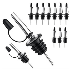 U Chef 12 Vertedores para Botellas de Vino, Licor y Aceite de Oliva, Dispensadores Antipolvo, Perfectos para un Vertido Sin Goteo en Fiestas y Reuniones.