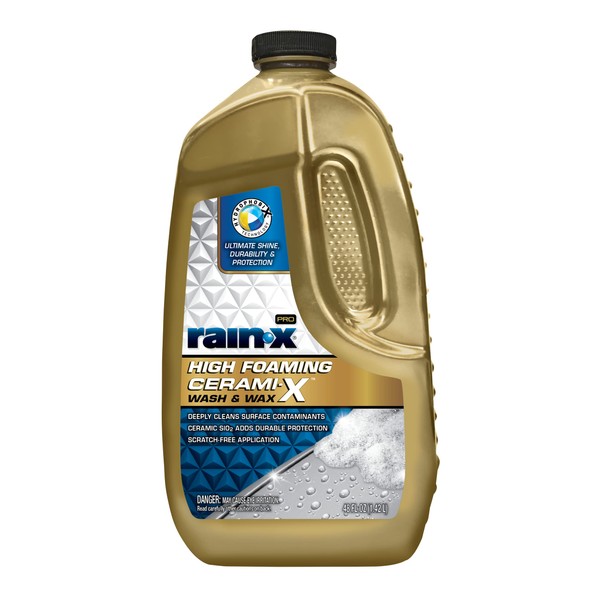 Rain-X 620199 Pro High Foaming Cerami-X Wash and Wax, 48oz