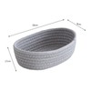QUINTRA Braided Baskets, Empty Tiny Storage Baskets, Cotton Rope Baskets,