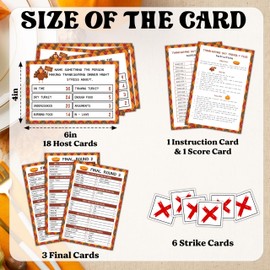 Thanksgiving Feud Game, Thanksgiving Party Games for Adults, Friendly Feud Trivia Games for Family Group Activity, Family Game Nigh Party Decorations Supplies -03