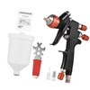 HVLP Pneumatic Paint Spray Gun Set 1.3mm Caliber Adjustable Auto