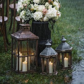Zevanor Waterproof Flameless 2.2" x4" 4" 5" 5" 6" 6" 7" 7" Pillar Candles with Remote Control and Timer, LED Ivory Battery Operated Plastic Wave-Shaped Design Pack of 8 Outdoor Flickering