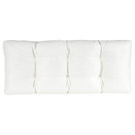 Klear Vu The Gripper Omega Non-Slip Tufted Bench Cushion for Indoor Furniture, Entryway Storage, Bay Window, Corner Nook or Piano Seat, 33 Inches, 01 Ivory