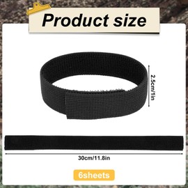 6 Pcs Ankle Strap, Boot Blousers Ankle Strap Elastic Boot Straps Bicycle Pant Leg Straps Adjustable Cycling Ankle Safety Band Black Elastic with Buckle for Riding Climbing Fishing Outdoor Sports