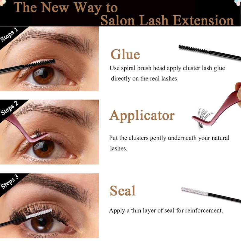 Eyelash Extensions Set, Missicee False Lash Extension Set for Eyelash