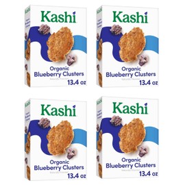 Generic Kashi - Cold Breakfast Cereal - Vegan - Organic Fiber - Blueberry Clusters - 13.4 Oz Box Pack of 4