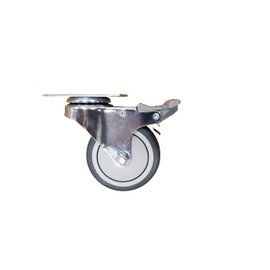 Ultimation Heavy Duty Caster Wheels – 2-Pack Swivel Casters with Brake, 4" Locking Wheels for Carts, Furniture, and Equipment – 300 lb Capacity, Smooth Rolling Replacement